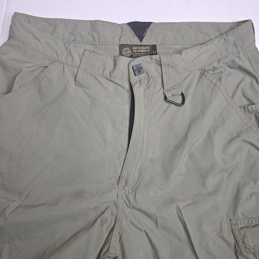 BOY SCOUTS OF AMERICA Adult Small Army Green Cargo Shorts -1221